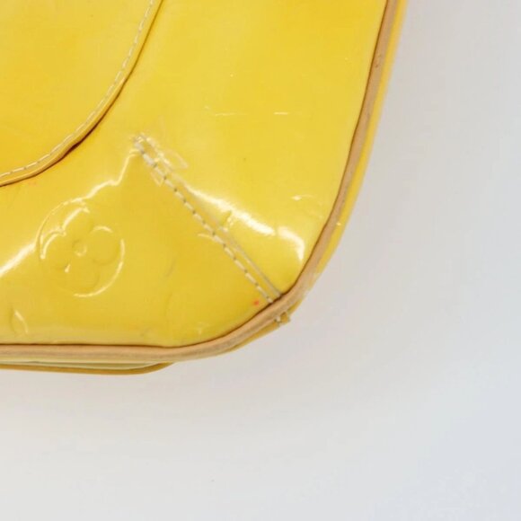 LOUIS VUITTON Monogram Vernis Thompson Street Bag Lime Yellow M91071 Auth gh1370 - Picture 10 of 16